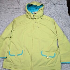 Braetan Jacket Womens 2X‎ Green Gorpcore Zip Up Coat Removable Hood Pockets